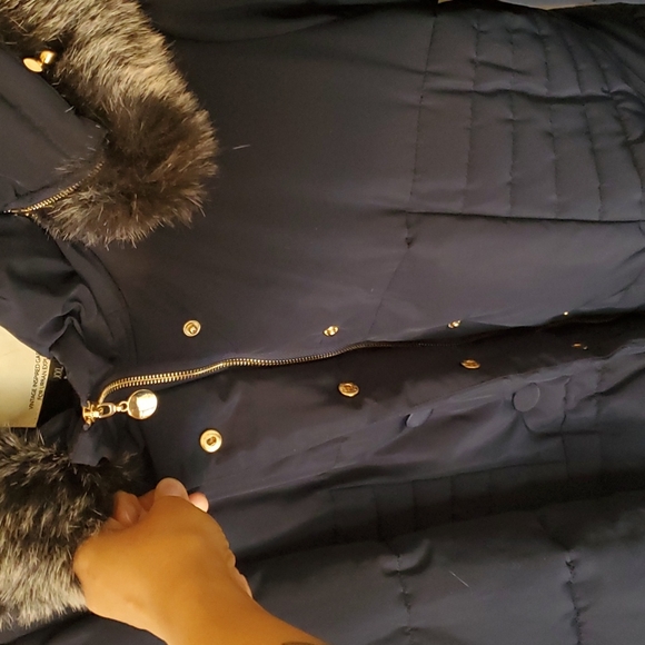 Women's Vegan Down Puffer Winter Coat (Long Length) - Picture 15 of 17